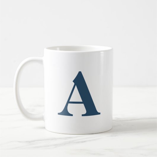 Initiaal Letter Monogram Modern Stijlvol Kosmisch Koffiemok (Links)