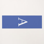 Initiaal Letter Monogram Moderne Stijl Paars Blauw Yogamat (Achterkant (horizontaal))