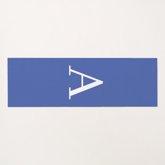 Initiaal Letter Monogram Moderne Stijl Paars Blauw Yogamat (Achterkant (horizontaal))