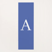 Initiaal Letter Monogram Moderne Stijl Paars Blauw Yogamat (Achterkant)