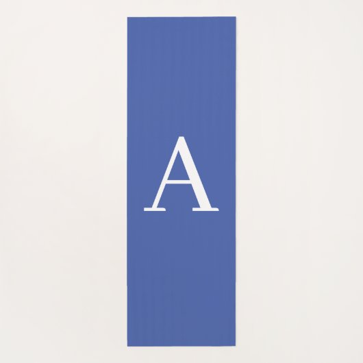 Initiaal Letter Monogram Moderne Stijl Paars Blauw Yogamat (Achterkant)