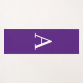 Initiaal Letter Monogram Moderne Stijl Paars Blauw Yogamat (Voorkant (horizontaal))