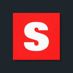 Initiaal Letter Monogram Moderne Stijl Rood Wit Canvas Afdruk<br><div class="desc">Wilt u een product bezitten met de initialen van de jouw naam? Het is heel eenvoudig,  esthetisch en aantrekkelijk.</div>