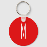 Initiaal Letter Monogram Moderne Stijl Rood Wit