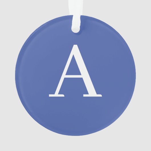 Initiaal Letter-monogram Paars en blauw Ornament (achterkant)