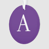 Initiaal Letter-monogram Paars en blauw Ornament (voorkant)