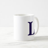 Initiaal Letter Monogramed Modern Stylish Letter Koffiemok (Voorkant rechts)