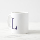 Initiaal Letter Monogramed Modern Stylish Letter Koffiemok (Voorkant links)