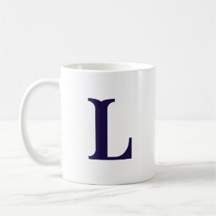 Initiaal Letter Monogramed Modern Stylish Letter Koffiemok