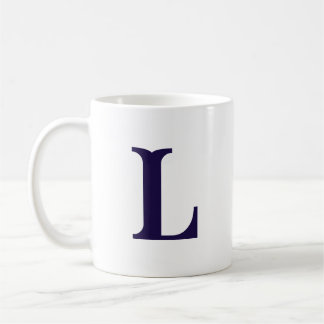 Initiaal Letter Monogramed Modern Stylish Letter Koffiemok