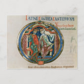 Initiaal letter 'O' Osculatur, ik kus Briefkaart (Voorkant)