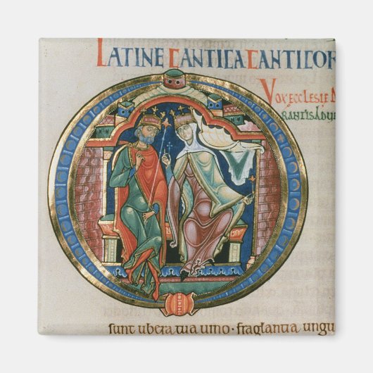 Initiaal letter 'O' Osculatur, ik kus Magneet (Voorkant)