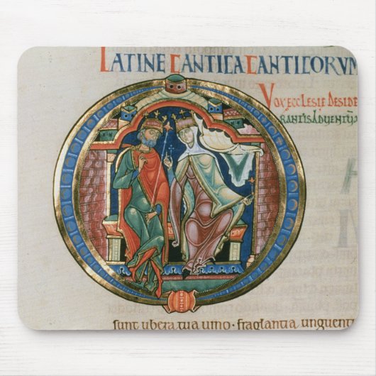 Initiaal letter 'O' Osculatur, ik kus Muismat (Voorkant)