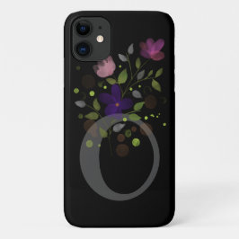 Initiaal Letter O Plus Floral Design Case-Mate iPhone Case