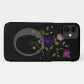 Initiaal Letter O Plus Floral Design Case-Mate iPhone Case (Achterkant (horizontaal))