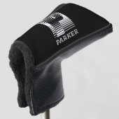 INITIAAL LETTER P - ALFABET NAAM P GOLFHEADCOVER (3/4 voorkant)