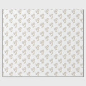Initiaal letter P monogram gepersonaliseerde wrap Cadeaupapier (Vlak)