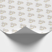 Initiaal letter P monogram gepersonaliseerde wrap Cadeaupapier (Hoek)