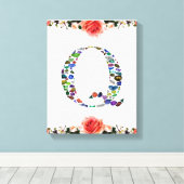 Initiaal letter Q Canvas Afdruk (Insitu (Houten vloer))