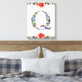Initiaal letter Q Canvas Afdruk (Insitu (Slaapkamer))