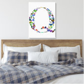 Initiaal letter Q Canvas Afdruk (Insitu (Slaapkamer))