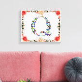 Initiaal letter Q Canvas Afdruk (Insitu (Woonkamer))