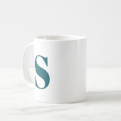 Initiaal Letter Trendy Monogram Modern Stijlvol Co Koffiemok (Voorkant links)