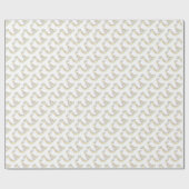 Initiaal letter U monogram gepersonaliseerde omloo Cadeaupapier (Vlak)