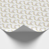 Initiaal letter U monogram gepersonaliseerde omloo Cadeaupapier (Hoek)