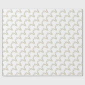 Initiaal letter V monogram gepersonaliseerde omloo Cadeaupapier (Vlak)