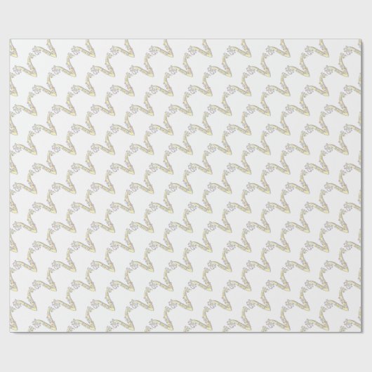 Initiaal letter V monogram gepersonaliseerde omloo Cadeaupapier (Vlak)