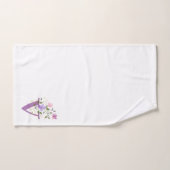 Initiaal Letter V Plus Floral Design Bath Towel Se Bad Handdoek (Handdoek)