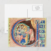 Initiaal Letter 'V' Visio Abdie Briefkaart (Voorkant / Achterkant)