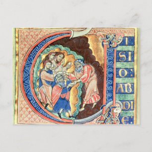 Initiaal Letter 'V' Visio Abdie Briefkaart