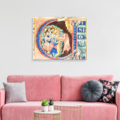 Initiaal Letter 'V' Visio Abdie Canvas Afdruk (Insitu (Woonkamer))