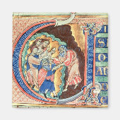 Initiaal Letter 'V' Visio Abdie Magneet (Voorkant)