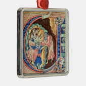 Initiaal Letter 'V' Visio Abdie Metalen Ornament (Rechts)