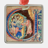 Initiaal Letter 'V' Visio Abdie Metalen Ornament (Voorkant)