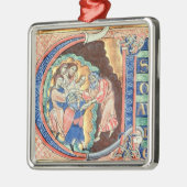 Initiaal Letter 'V' Visio Abdie Metalen Ornament (Links)