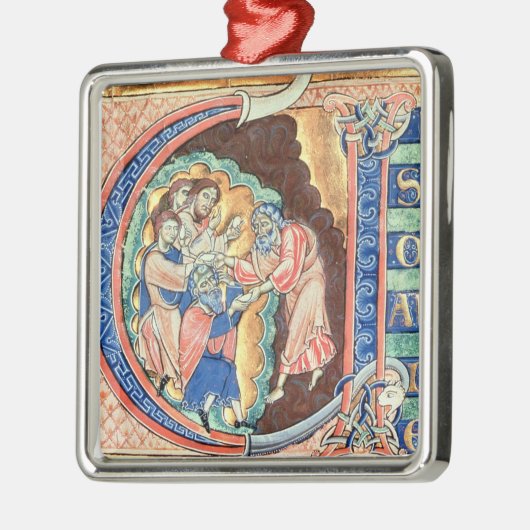 Initiaal Letter 'V' Visio Abdie Metalen Ornament (Links)