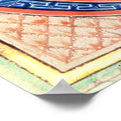 Initiaal Letter 'V' Visio Abdie Poster (Hoek)