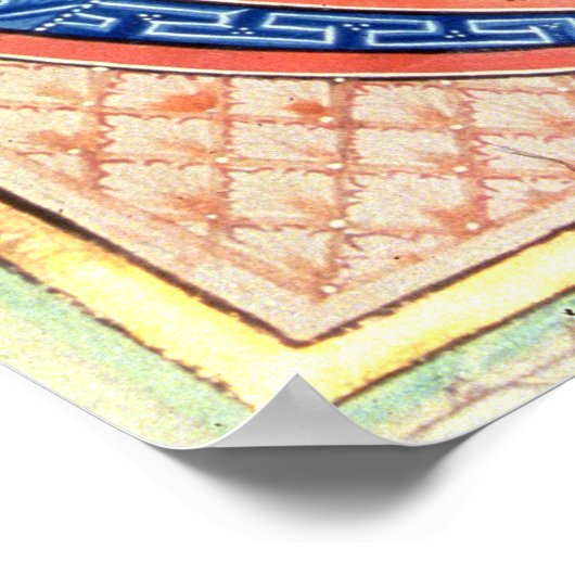 Initiaal Letter 'V' Visio Abdie Poster (Hoek)