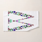Initiaal Letter W Edelsteen Ontwerp Bad Handdoek (Handdoek)