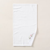 Initiaal Letter X Plus Floral Design Bath Towel Se Bad Handdoek (Handdoek)