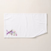 Initiaal Letter X Plus Floral Design Bath Towel Se Bad Handdoek (Handdoek)
