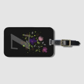 Initiaal Letter Z Plus Floral Design Bagagelabel (Voorkant (horizontaal))