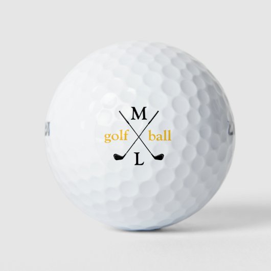 initiaal letters . gepersonaliseerd golfballen (Voorkant)