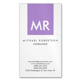 Initiaal Letters Monogram Elegant Unique Magnetisch Visitekaartje