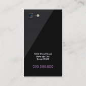 Initiaal logo monogram smartphone visitekaartje (Achterkant)