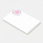 Initiaal M Monogram Opmerkingen Post-it® Notes (Schuin)